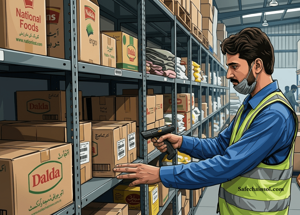 Warehouse staff conducting a cycle count to improve inventory accuracy in a Pakistani SME